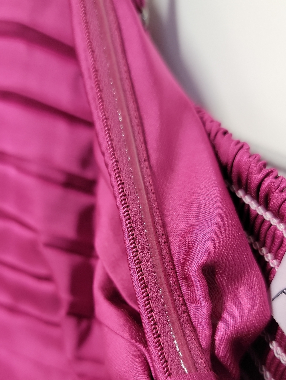Petal & Pup Pleated Magenta Sleeveless Satin Maxi Dress Sz 12 - Picture 7 of 14